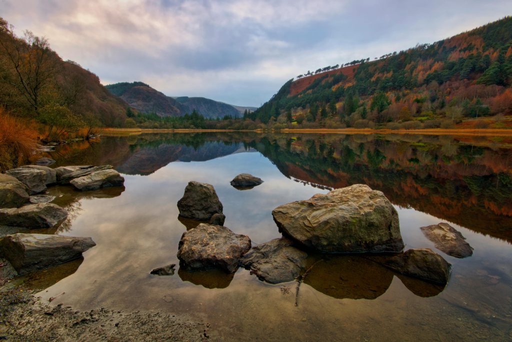 landscape photo of Glendalough in Co Wicklow, Ireland